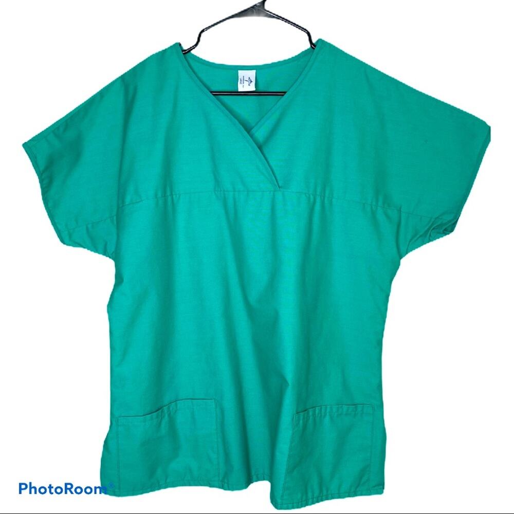 Medline Unisex green Scrub Top - Large